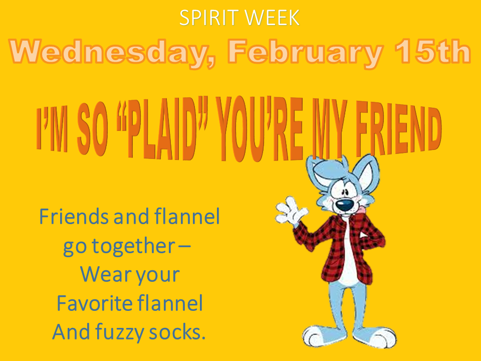Spirit Week - Wednesday, February 15th